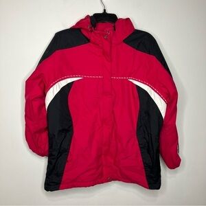 Columbia Sherpa lined coat size large hot‎ pink white black